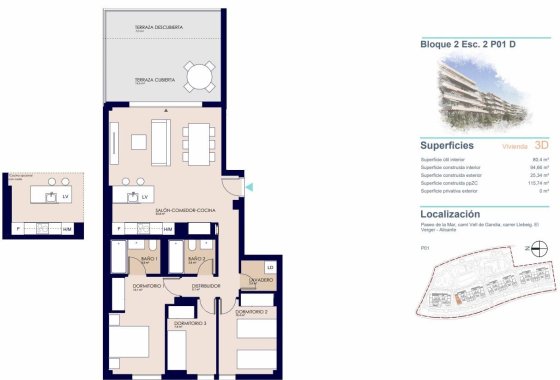 New Build - Apartment  - Denia - Playa de La Almadraba