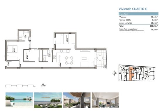 Nieuwbouw  - Appartement  - Guardamar del Segura - Pueblo