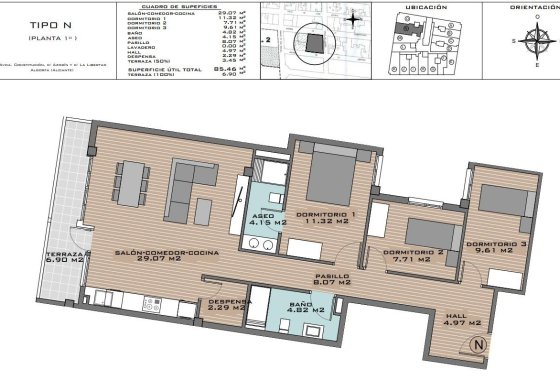 New Build - Apartman - Algorfa - Pueblo