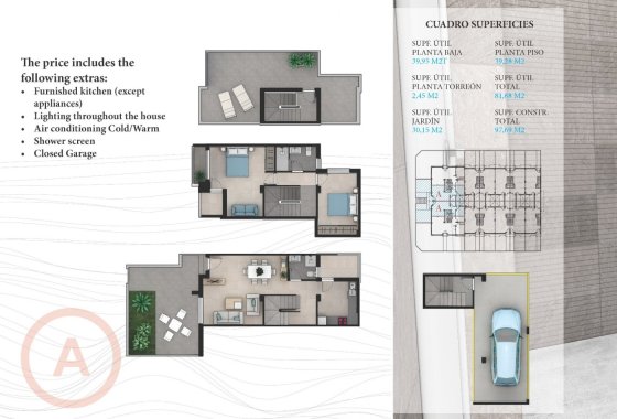 Nieuwbouw Woningen - Halfvrijstaand Villa - La Manga  - La Manga del Mar Menor