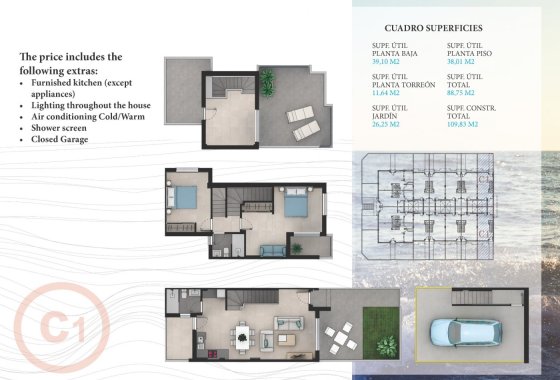 Nieuwbouw Woningen - Halfvrijstaand Villa - La Manga  - La Manga del Mar Menor