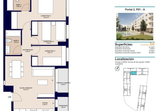 Nieuwbouw  - Appartement  - Alicante - San Agustín