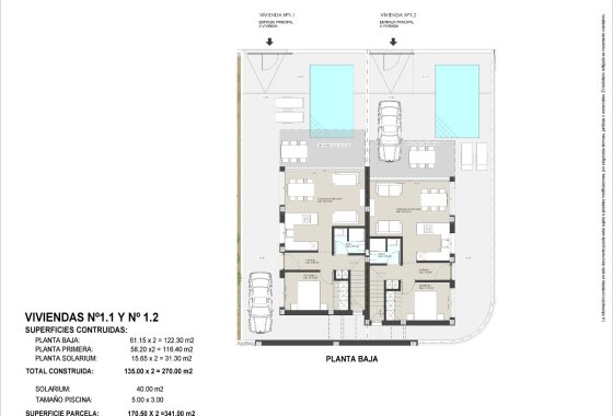New Build - Villa / ikerházfél - Pilar de la Horadada