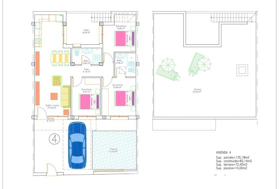 New Build - Villa / ikerházfél - Avileses